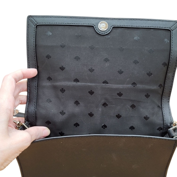 Kate Spade Black Crossbody Bag With Adjustable And Detachable Strap, EUC - Picture 6 of 6